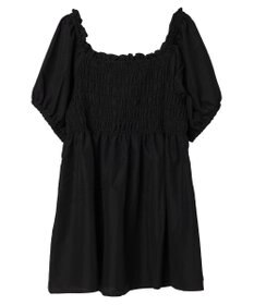 earth music&ecology ２ｗａｙショルダーシャーリングチュニック