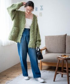 WEGO 【軽量】ブラッシュニットBIGカーディガン