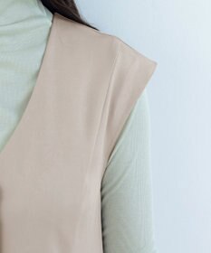 Tiaclasse L 【洗える】ジレワンピース