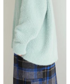 AMERICAN HOLIC モールヤーン片畦Ｖネックニットプルオーバー