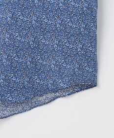 JOSEPH ABBOUD 【キングサイズ・清涼・リネンブレンド】コットンリネン ボイルフラワープリント 半袖シャツ