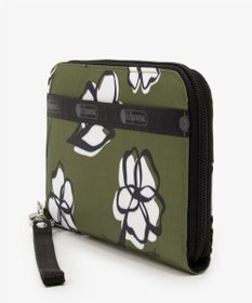 LeSportsac TECH WALLET WRISTLET/オリーブフローラルシルエット