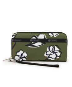 LeSportsac TECH WALLET WRISTLET/オリーブフローラルシルエット