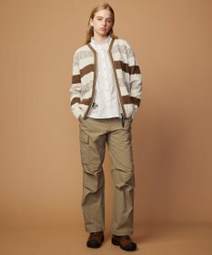 JOSEPH ABBOUD MOUNTAIN 【イタリア糸使用】 コットンスラブボーダー Vネック カーディガン