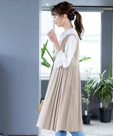 Tiaclasse L 【洗える】ジレワンピース