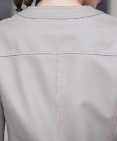 Tiaclasse L 【本革】ノーカラーシープレザージャケット