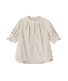 Green Parks タックショートスリーブブラウス