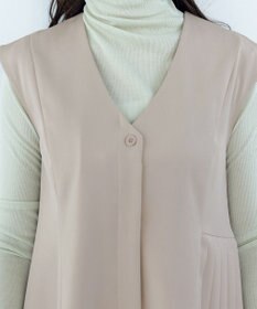 Tiaclasse L 【洗える】ジレワンピース