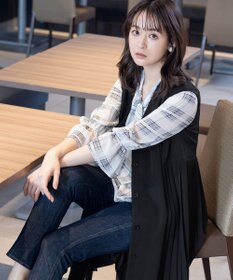 Tiaclasse L 【洗える】ジレワンピース