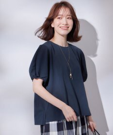 ANY L 【吸水速乾/UVケア】ミニサッカーコンビ袖ボリュームカットソー