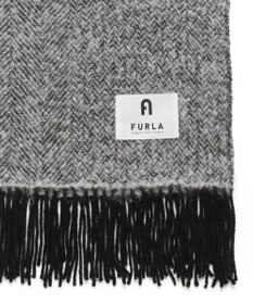 MOONBAT 【日本製】FURLA アルパカ混ヘリンボーンマフラー／幅50cm