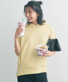 UNFILO L 【洗える】ダブルフェイス サイドZIPフーディ