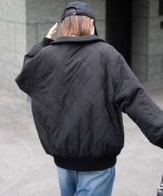 WEGO ヴィンテージライクFレザーRVブルゾン