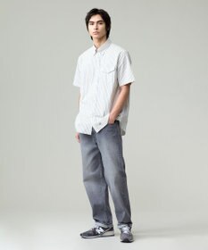 J.PRESS MEN 風が通るシアサッカーの清涼感【吸水速乾 / 高通気性】【クールマックス】サッカーストライプ シャツ / B.D.