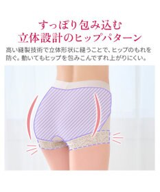 BRADELIS New York 【BRADELIS NewYork peace】すっぽりフィット綿混一分丈ショーツ25 深め 伸縮性抜群 ボーイレッグ