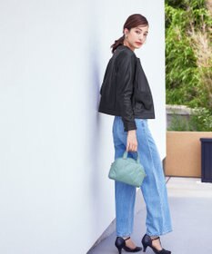 Tiaclasse L 【本革】ノーカラーシープレザージャケット