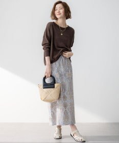 23区 【洗える】ピュアリネン ワイド ニット