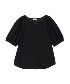 earth music&ecology パフスリーブキラリポイントプルオーバー