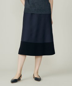 自由区 S モールブロッキングニット スカート