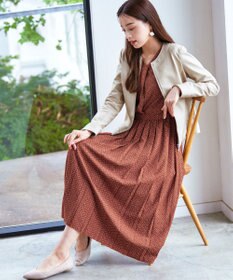 Tiaclasse L 【本革】ノーカラーシープレザージャケット