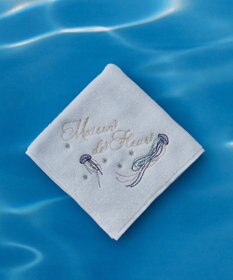 Maison de FLEUR ジェリーフィッシュ刺繍タオルハンカチ