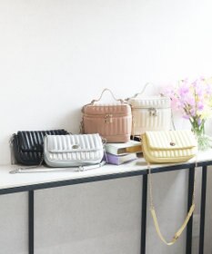 style code 【MERCURYDUO/マーキュリーデュオ】ストライプキルティング　フラップショルダーバッグ