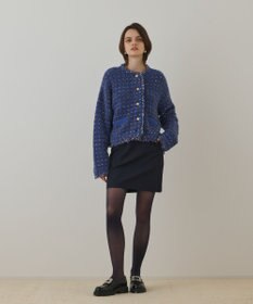 GRACE CONTINENTAL ウールギャバミニスカート