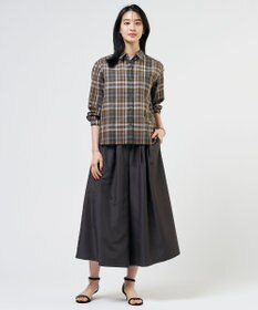 J.PRESS LADIES S コットンリネン Light マドラスチェック シャツ