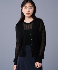 uncrave シアー リブ ニット カーディガン（uncrave STANDARD）