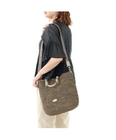 IBIZA ラフィア　2WAYバッグ（草木染め）