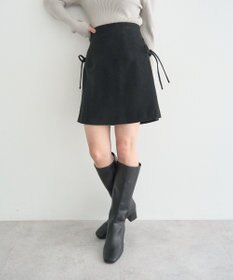 earth music&ecology サイドレースアップミニスカート