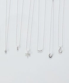 Phoebe 【金属アレルギー対応】フォーペタルズビジューネックレス/ニッケルフリー シルバー