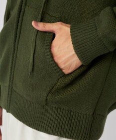 OP／FILA 【ocean pacific】ニットジップパーカー