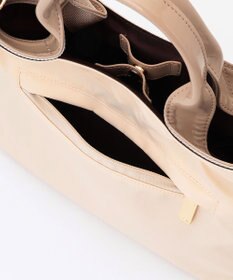 LA BAGAGERIE ツイルナイロン×エナメル 2WAYトートバッグ Sサイズ