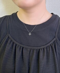 Phoebe 【金属アレルギー対応】フォーペタルズビジューネックレス/ニッケルフリー シルバー