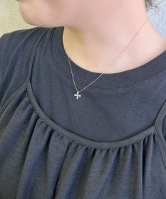 Phoebe 【金属アレルギー対応】フォーペタルズビジューネックレス/ニッケルフリー シルバー