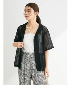 Green Parks レース開襟ブラウス