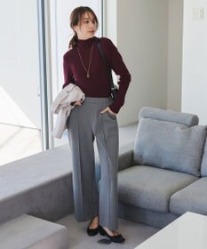 Tiaclasse L 【新色追加・洗える】リブタートルニット