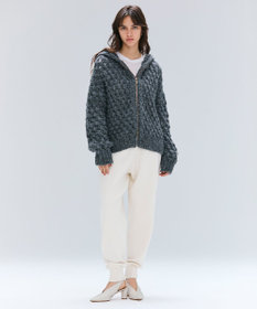 BEIGE， KOKOMO / ウールアルパカメッシュニットパーカー