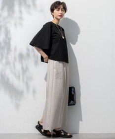 23区 【洗える】ハイエンド フレアスリーブ Tシャツ