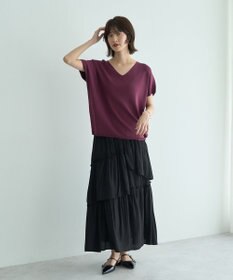 YECCA VECCA アシンメトリーラッフルスカート