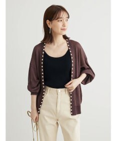 Green Parks ・ＥＬＥＮＣＡＲＥ　ＤＵＥパールツキシアーカーディガン