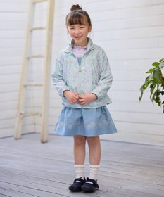 ANY KIDS シアー ギンガム 七分袖 Tシャツ