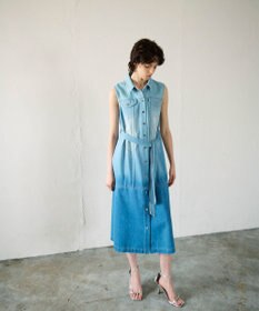 GRACE CONTINENTAL デニムストレートロングワンピース2