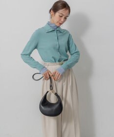 組曲 【前後着用可 / 加藤ローサさん着用】スムースストレッチタートル ニット