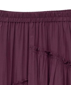 YECCA VECCA アシンメトリーラッフルスカート