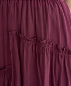 YECCA VECCA アシンメトリーラッフルスカート