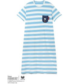 WACOAL PEANUTS ネグリジェ 4分袖 ワンピース 綿100%(本体) スヌーピー レディース FNT166 /ワコール