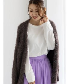 Te chichi 【泉 里香さん着用・Oggi.jp10/23掲載】シルケットロングスリーブTシャツ