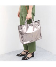 UNBILLION cachecache ソフトメタリックショッパートート